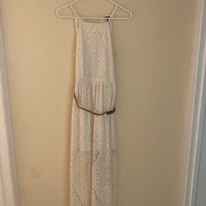 Beautiful floor length dress the brand is Lily Rose.